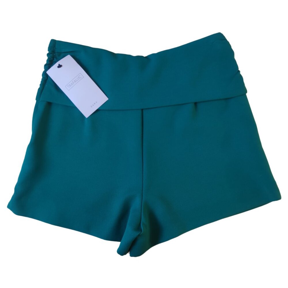 NWT Zara Teal Size Zip Shorts - Picture 5 of 8